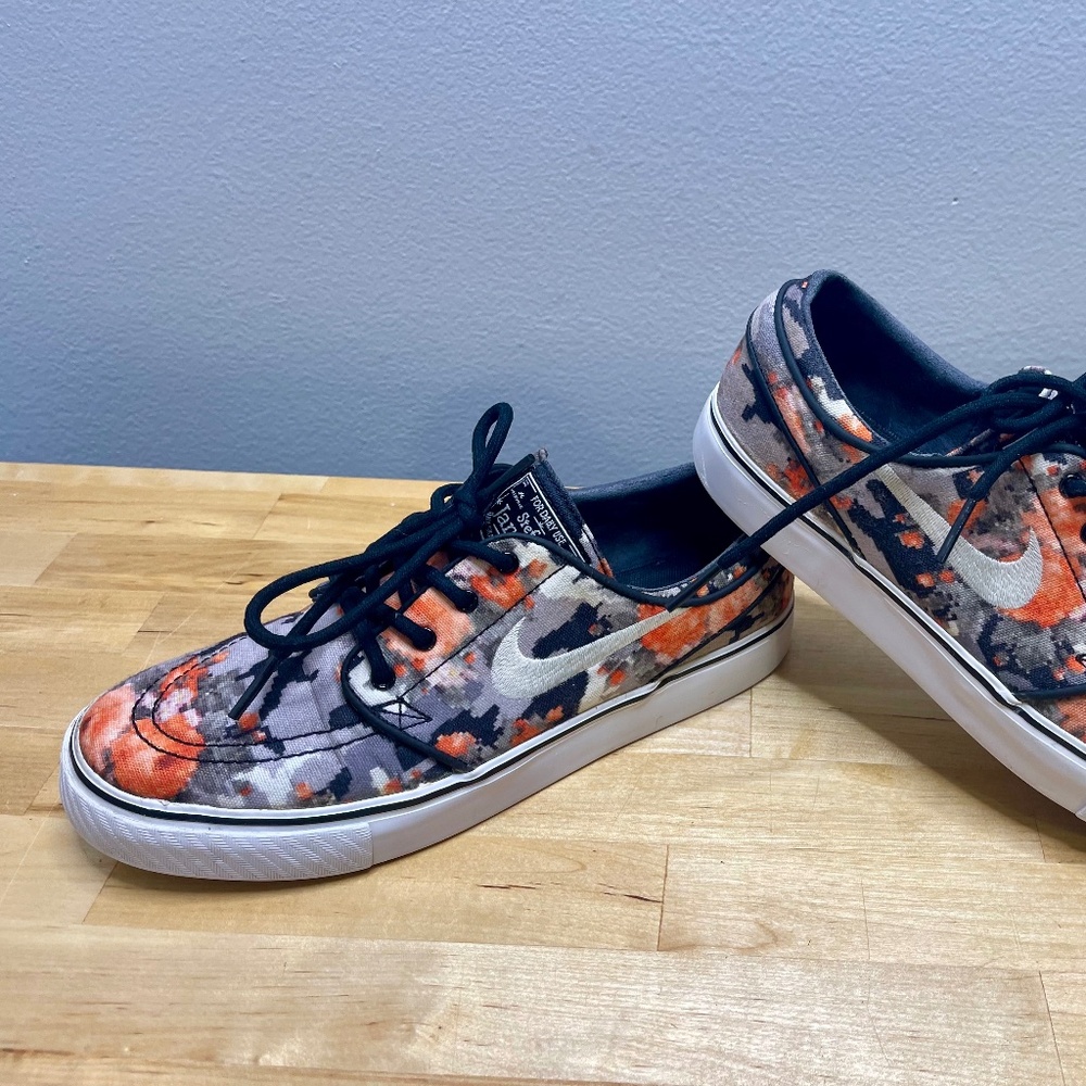 Nike Zoom SB Stefan Janoski Men’s 5 Digi Floral Mandarin Camo 482972-908 2013 Wo